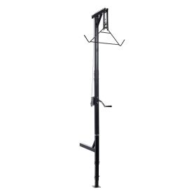 Truck Hitch Game Hoist, 600 lbs Load Capacity, Hunting Deer Hoist with 2-inch Receiver, 360-Degree Swivel Shaft & Adjustable Height