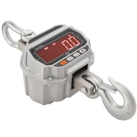Digital Crane Scale, 6600 lbs/3000 kg, Industrial Heavy Duty Hanging Scale with Remote Control, Cast Aluminum Case & LED Screen