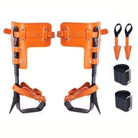 Tree Climbing Spikes, 1 Pair Alloy Steel Climbing Spurs, 350lbs Load Capacity Tree Climbing Gear with Straps and Spike Protectors